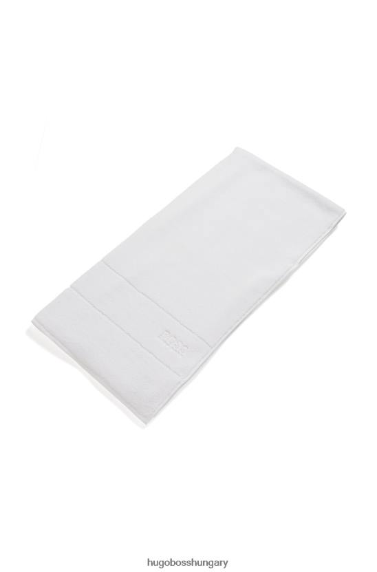 Hugo Boss egyiptomi-pamut fürdőlepedő kontraszt logóval hugo fehér 80P65787 fehér