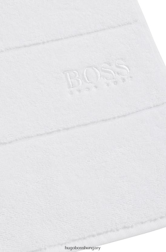 Hugo Boss egyiptomi-pamut kéztörlő kontraszt logóval hugo fehér 80P65681 fehér