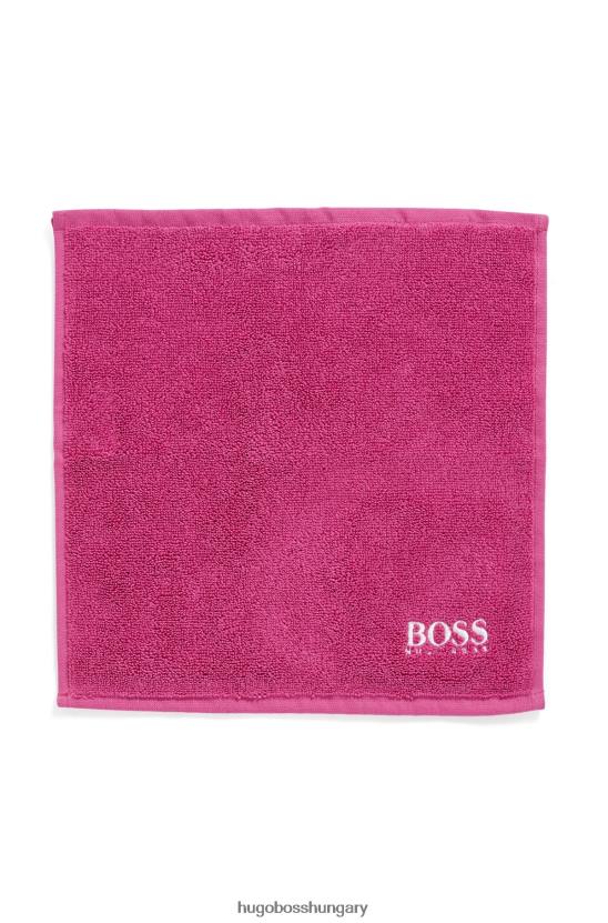 Hugo Boss hugo egyiptomi-pamut arctörlő kontraszt logóval, rózsaszín 80P65555 rózsaszín