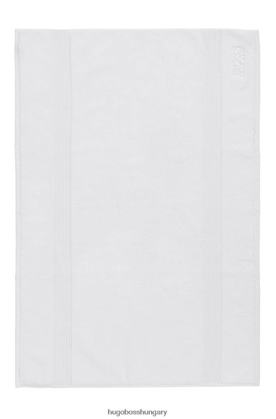 Hugo Boss hugo logós fürdőszőnyeg égei pamut fehér színben 80P65829 fehér