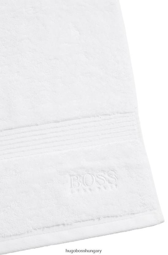 Hugo Boss logós fürdőlepedő égei pamut fehér hugo színben 80P65641 fehér