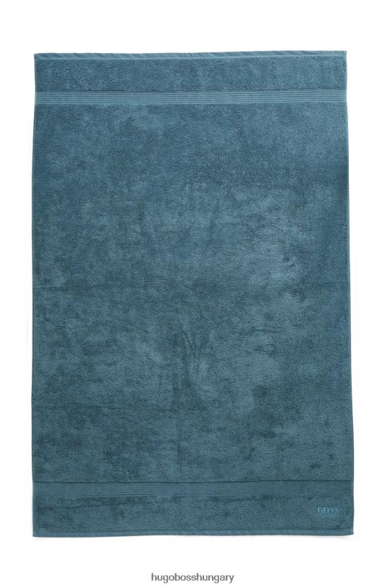 Hugo Boss logós fürdőlepedő égei pamut kék hugo színben 80P65933 kék
