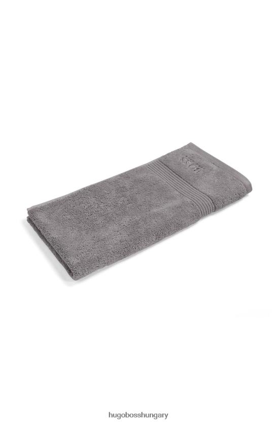 Hugo Boss logós kéztörlő égei pamut hugo ezüst színben 80P65611 ezüst