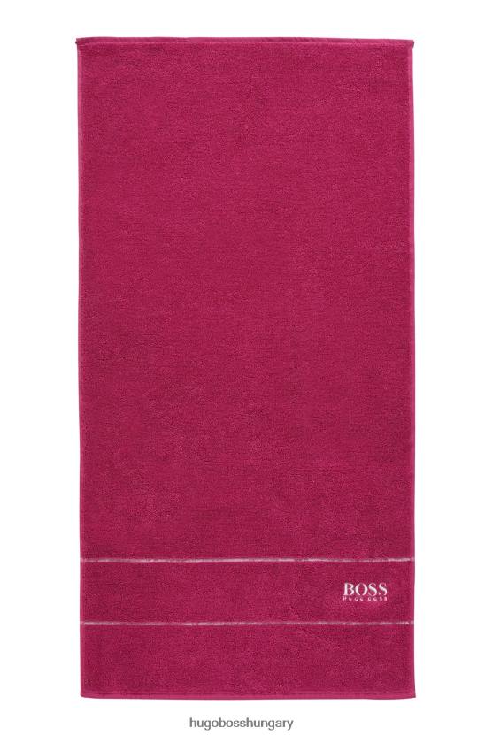 Hugo Boss rózsaszín hugo egyiptomi-pamut kéztörlő kontraszt logóval 80P65676 rózsaszín