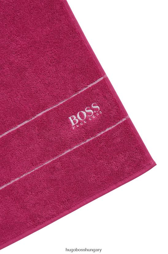Hugo Boss rózsaszín hugo egyiptomi-pamut kéztörlő kontraszt logóval 80P65676 rózsaszín