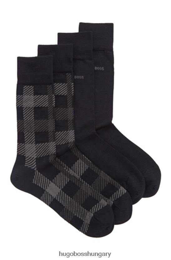 Hugo Boss 2 csomag zokni 50414696 navy 80P6634 sötétkék/fekete/világoskék