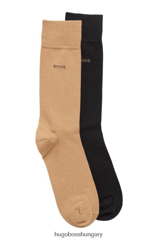 Hugo Boss 2 csomag zokni 50467709 bézs 80P6543 bézs