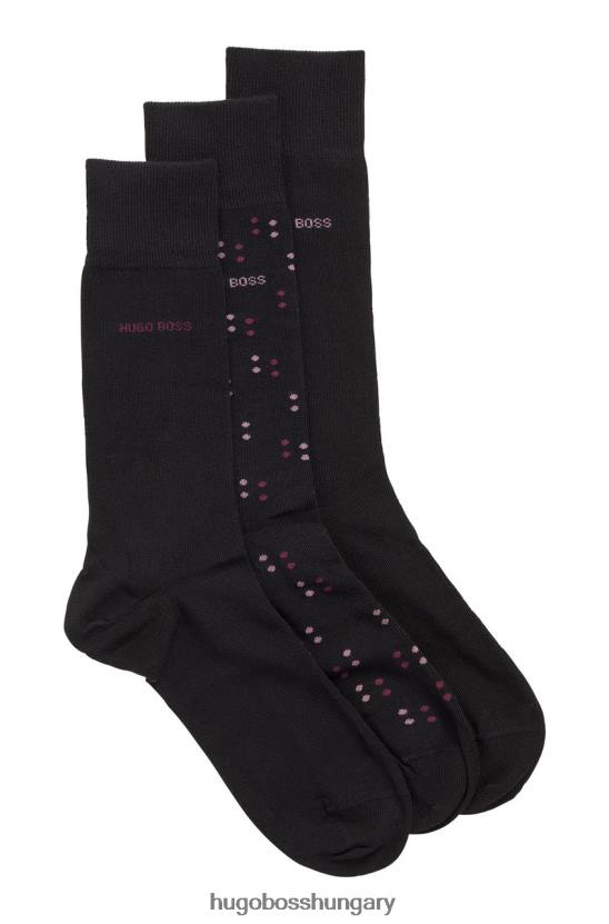 Hugo Boss 3 db-os zokni ajándékkészlet 50457784 fekete 80P6570 fekete
