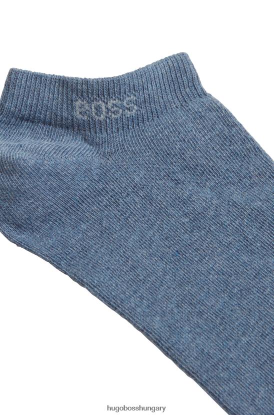 Hugo Boss hugo kétcsomagos bokazokni pamutkeverék kék színben 80P62129 kék