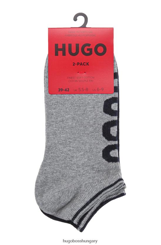 Hugo Boss két csomag zokni pamutkeverékben, sötétkék hugo 80P64061 sötétkék