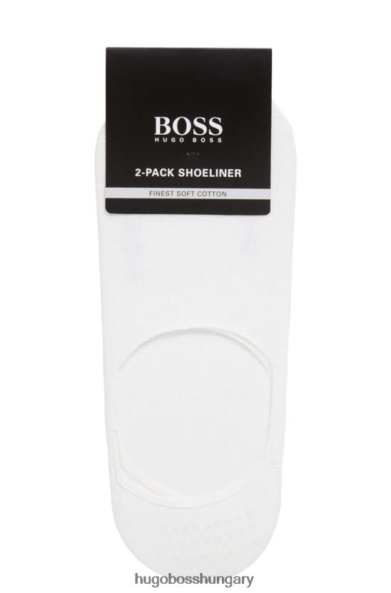 Hugo Boss zokni- 2 csomag cipőcipő 50388442 fekete 80P6600 fekete-fehér