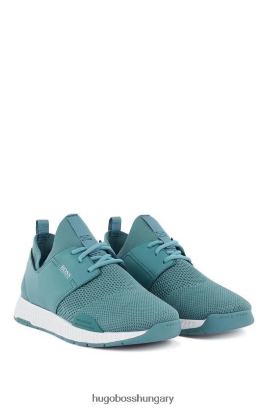 Hugo Boss tornacipő titán 50413169 fehér 80P6884 fehér/pasztellzöld/pasztellszürke/piros