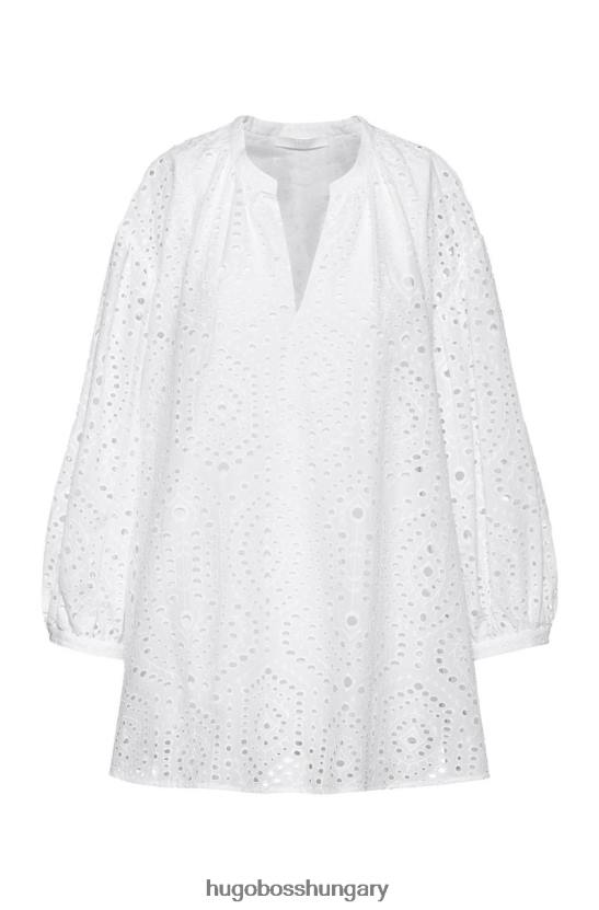 Hugo Boss blúz bajour 50451258 fehér 80P6810 fehér