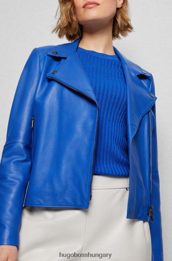 Hugo Boss bőrkabát c saleli 50457105 ezüst 80P6777 ezüst/olíva/kék/khaki