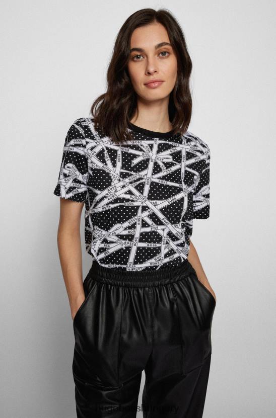 Hugo Boss kicsomagolt póló ecosa 50466256 fekete 80P6754 fekete