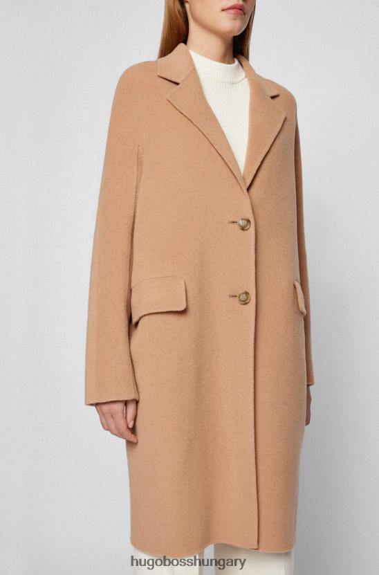 Hugo Boss kabát catalla 50461276 teve 80P6749 teve/fekete/mályva