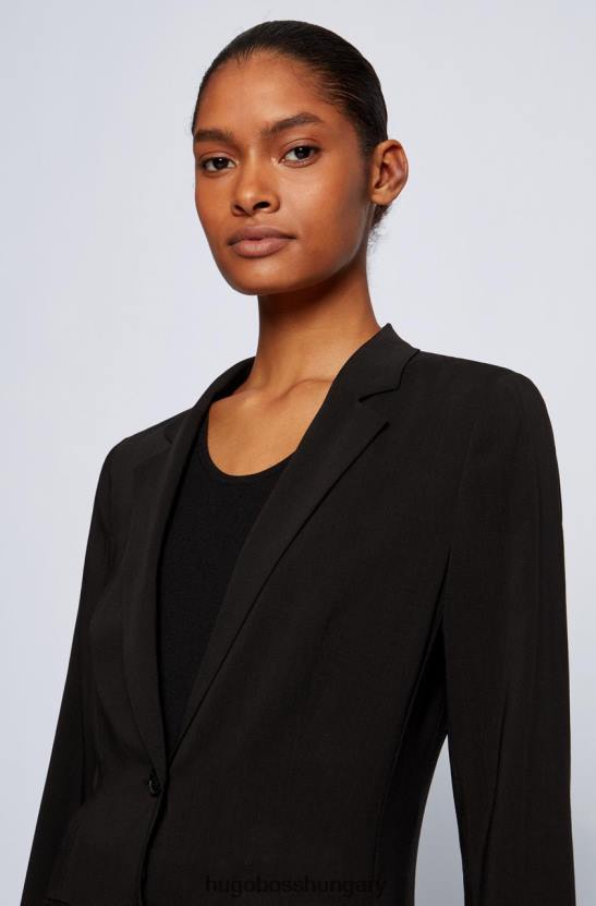 Hugo Boss kabát joantha 50451450 fekete 80P6798 fekete