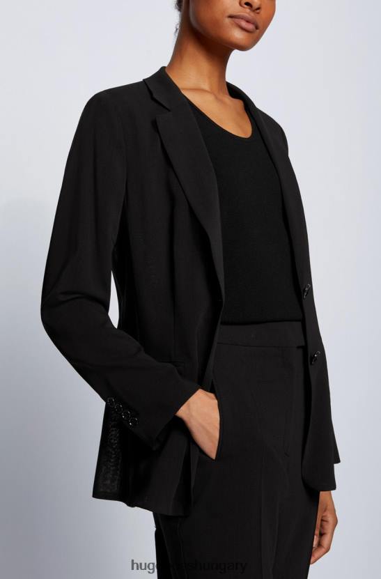 Hugo Boss kabát joantha 50451450 fekete 80P6798 fekete