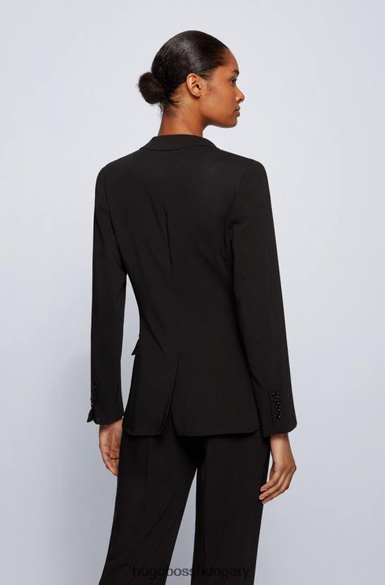 Hugo Boss kabát joantha 50451450 fekete 80P6798 fekete