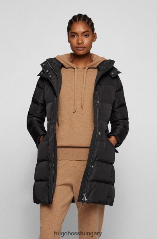 Hugo Boss negyed puffer patantan 50457427 fekete 80P6724 fekete