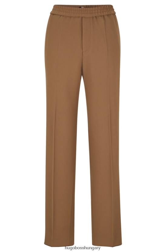 Hugo Boss bézs hugo unisex formális szűz gyapjú nadrág 80P63505 bézs