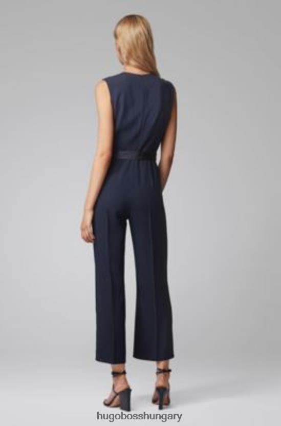 Hugo Boss jumpsuit dedasia 50426597 kék 80P6746 kék