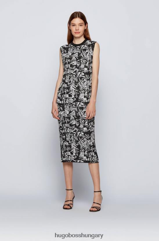 Hugo Boss kötött ruha feyre 50448992 nyitott 80P6791 nyisd ki