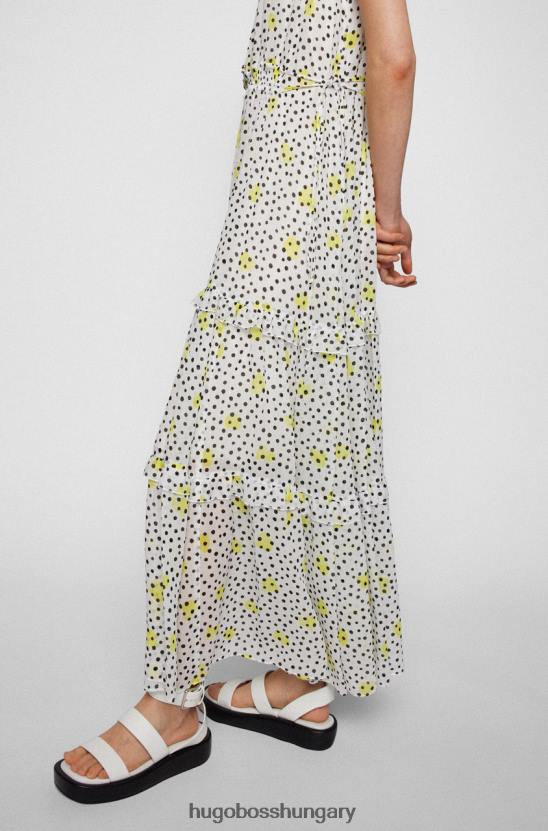 Hugo Boss ruha dabeala 50473254 fehér mintás 80P6707 fehér minta