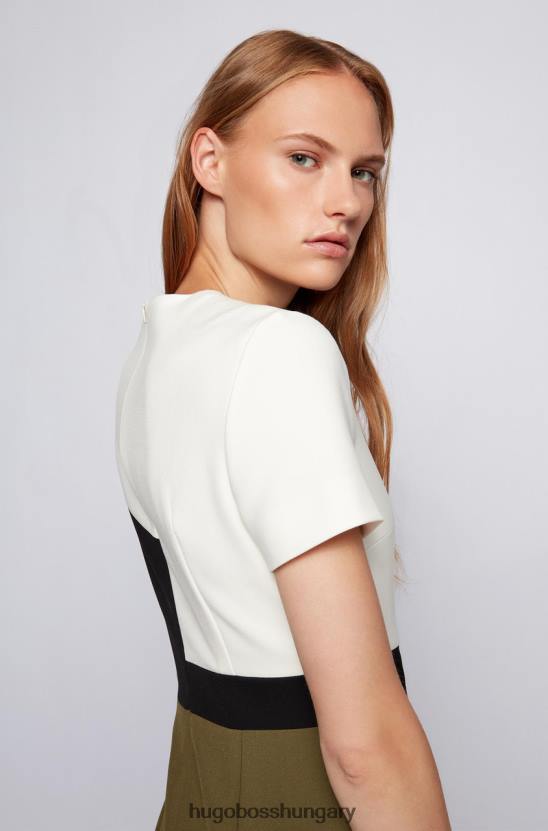 Hugo Boss ruha dezona 50457913 oliva 80P6765 olajbogyó