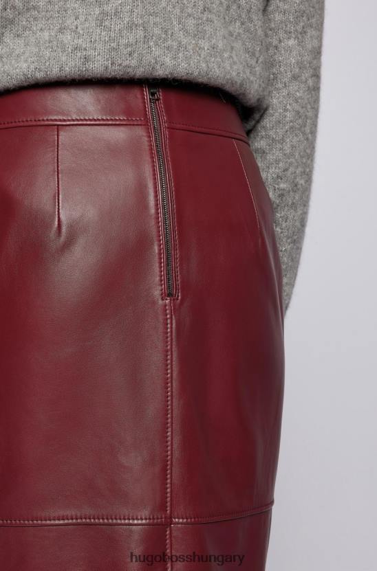 Hugo Boss bőrszoknya selrita 50457102 bor 80P6761 bor