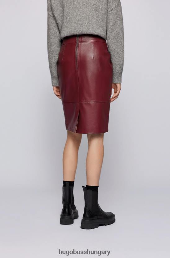 Hugo Boss bőrszoknya selrita 50457102 bor 80P6761 bor