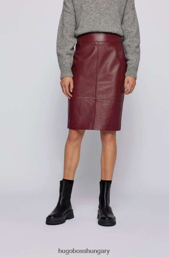 Hugo Boss bőrszoknya selrita 50457102 bor 80P6761 bor