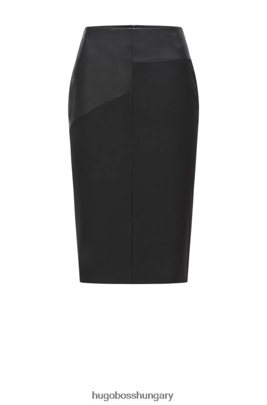 Hugo Boss ceruza szoknya vezona 50457884 fekete 80P6776 fekete