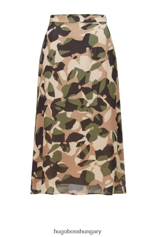 Hugo Boss szoknya vayani 50457563 olíva 80P6775 olajbogyó