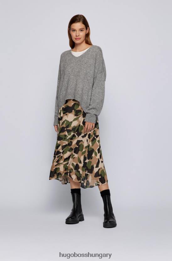 Hugo Boss szoknya vayani 50457563 olíva 80P6775 olajbogyó