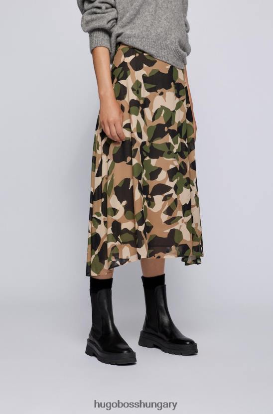 Hugo Boss szoknya vayani 50457563 olíva 80P6775 olajbogyó