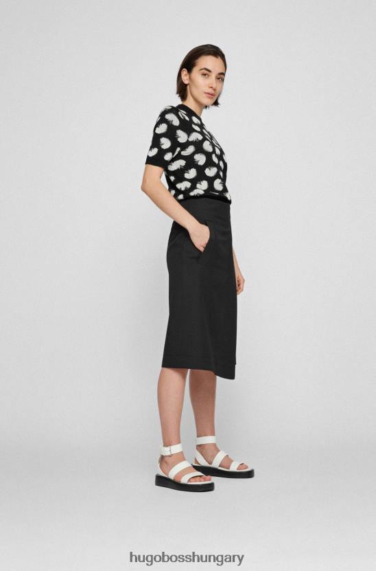 Hugo Boss szoknya vollemo 50457861 fekete 80P6722 fekete